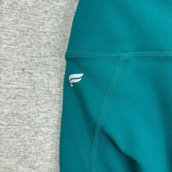 Fabletics Leggings Womens XS Aqua Athletic Gym Yoga Running Activewear Pants - Picture 2 of 12